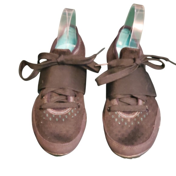 New Balance Women Size 7 Sneakers Black Lace Up Athletic Yoga Shoes WW885BK Rare - Picture 2 of 14